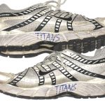 Jonathan Evans Tennessee Titans Training Worn & Signed Gray & Black Nike Air Pegasus Sneakers