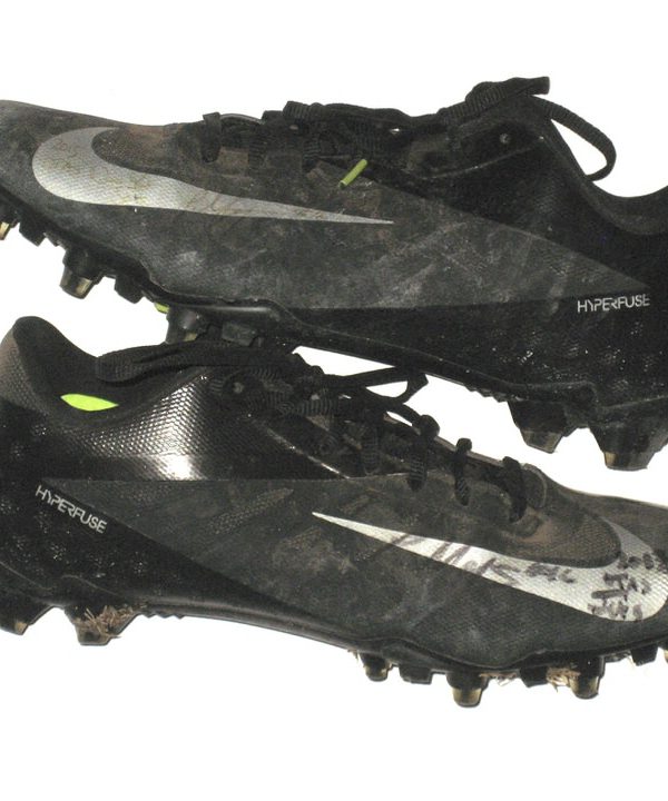 silver nike football cleats