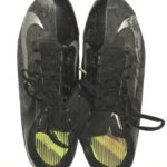 Thomas Mayo New York Jets 2013 OTA’s Worn & Signed Black & Silver Nike Vapor Elite Cleats