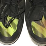 Thomas Mayo New York Jets 2013 OTA’s Worn & Signed Black & Silver Nike Vapor Elite Cleats - Image 6