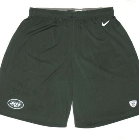 Thomas Mayo Player Issued & Signed Official New York Jets #18 Nike Dri-Fit XXL Shorts