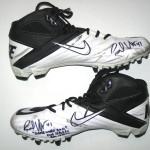 Bubba Ventrone Cleveland Browns Game Worn & Signed Black & White Nike Cleats (Worn Vs. Bengals and Ravens)