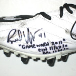 Bubba Ventrone Cleveland Browns Game Worn & Signed Black & White Nike Cleats (Worn Vs. Bengals and Ravens) - Image 4