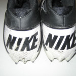 Bubba Ventrone Cleveland Browns Game Worn & Signed Black & White Nike Cleats (Worn Vs. Bengals and Ravens) - Image 8