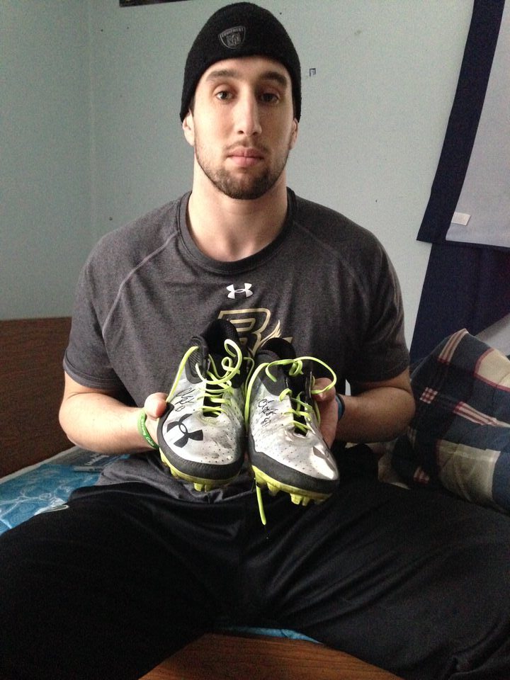 Chris Pantale New York Jets 2013 OTAs Worn Cleats