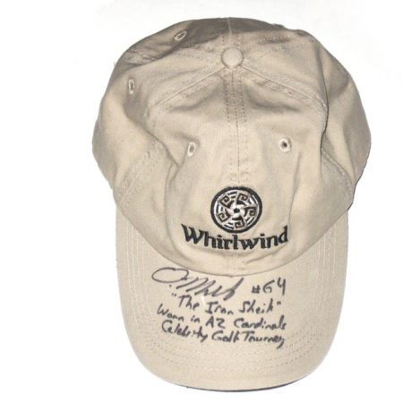 Dean Muhtadi AKA Mojo Rawley Autographed Whirlwind Troon Golf Cap - Worn In Arizona Cardinals Celebrity Golf Tournament!