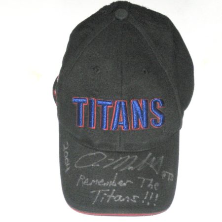 Dean Muhtadi AKA Mojo Rawley Signed & Worn Official T.C Williams Titans Hat - Same School from the Movie Remember the Titans with Denzel Washington!!
