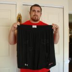 Dean Muhtadi AKA Mojo Rawley with Training Worn & Signed Official Black Maryland Terrapins Under Armour 4XL Shorts - Worn for Terps D-Line Power Clean Record!