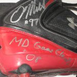 Dean Muhtadi Maryland Terrapins Game Worn & Signed Black & Red Under Armour Cleats - Worn for 1st Career Start & Sack!