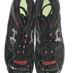 Dean Muhtadi Maryland Terrapins Game Worn & Signed Black & Red Under Armour Cleats - Worn for 1st Career Start & Sack!