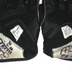 Brandon Whitaker Montreal Alouettes Game Worn & Signed Black Cutters Gloves - Image 2