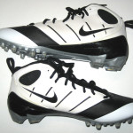 Jeron Mastrud Miami Dolphins Rookie Game Worn & Signed Black & White Nike Speed Cleats - Worn Vs Baltimore Ravens!!!! - Image 3