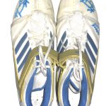 Korey Bosworth UCLA Bruins Game Worn & Signed White, Blue & Gold Adidas Mayhem Cleats - Image 3