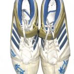 Korey Bosworth UCLA Bruins Game Worn & Signed White, Blue & Gold Adidas Mayhem Cleats - Image 4