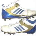 Korey Bosworth UCLA Bruins Game Worn & Signed White, Blue & Gold Adidas Mayhem Cleats