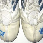 Korey Bosworth UCLA Bruins Game Worn & Signed White, Blue & Gold Adidas Mayhem Cleats - Image 5