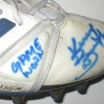 Korey Bosworth UCLA Bruins Game Worn & Signed White, Blue & Gold Adidas Mayhem Cleats