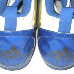 Korey Bosworth UCLA Bruins Game Worn & Signed White, Blue & Gold Adidas Mayhem Cleats