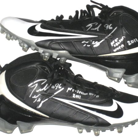 Ronald Talley Arizona Cardinals Game Used & Signed Black & White Nike Cleats