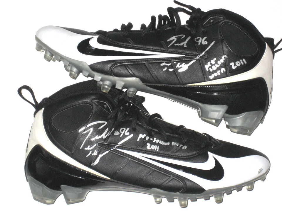 Ronald Talley Arizona Cardinals Game Worn & Signed Black & White Nike Cleats