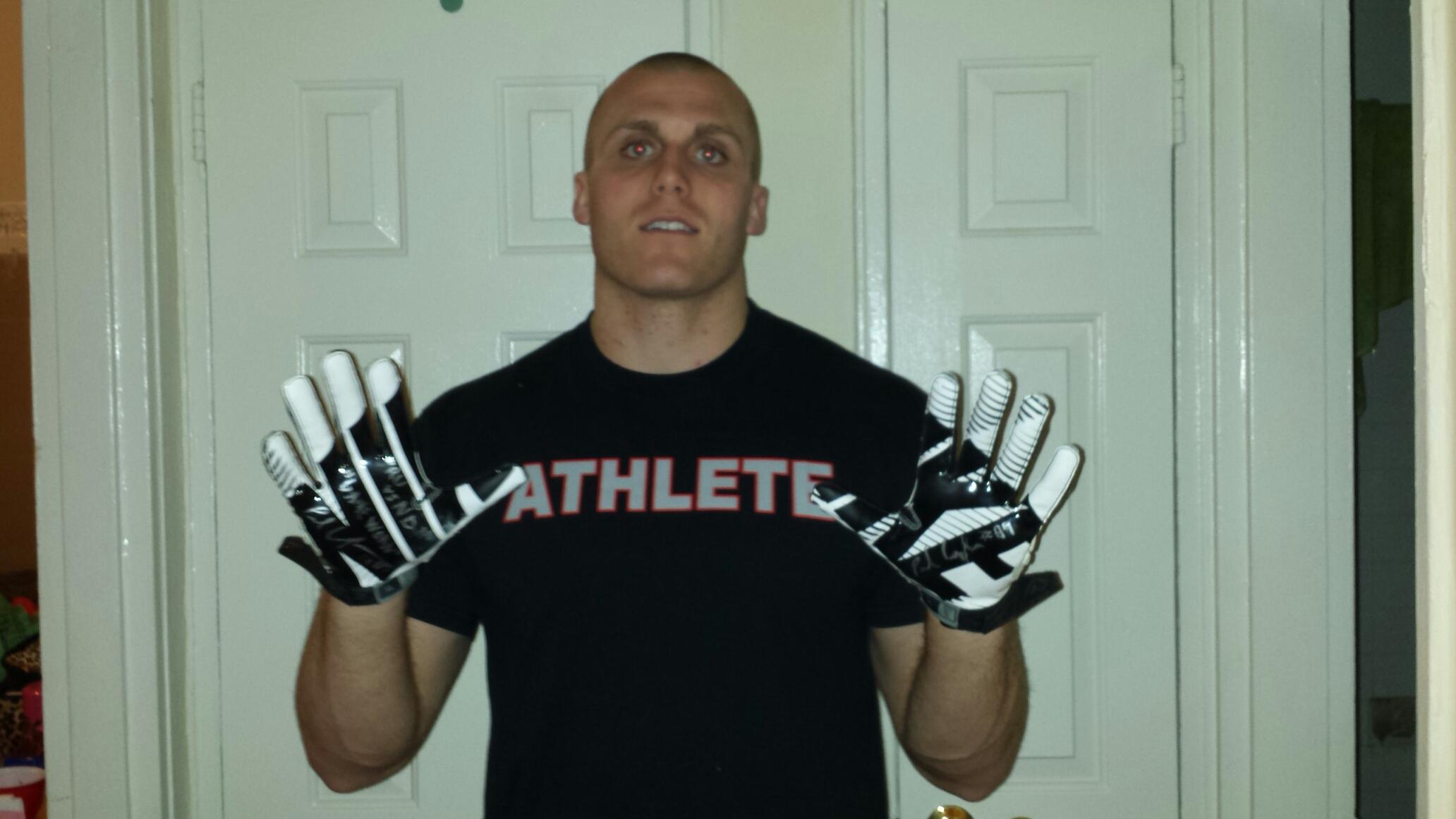 Rutgers football gloves cheap