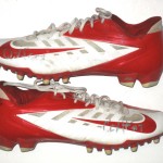 Quron Pratt Rutgers Scarlet Knights Game Worn & Signed Red & White Nike Cleats