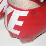 Quron Pratt Rutgers Scarlet Knights Game Worn & Signed Red & White Nike Cleats - Image 10