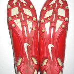 Quron Pratt Rutgers Scarlet Knights Game Worn & Signed Red & White Nike Cleats - Image 11