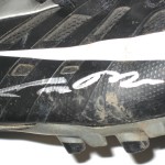 Johnny Millard Cal Poly Mustangs Game Worn & Signed Black & Silver Nike Cleats - Image 6