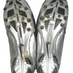 Johnny Millard Cal Poly Mustangs Game Worn & Signed Black & Silver Nike Cleats - Image 9