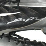 Johnny Millard Cal Poly Mustangs Game Worn & Signed Black & Silver Nike Cleats - Image 5
