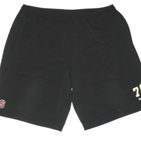 Kevin Danser Player Issued Official Black Stanford Cardinal #76 Nike Shorts