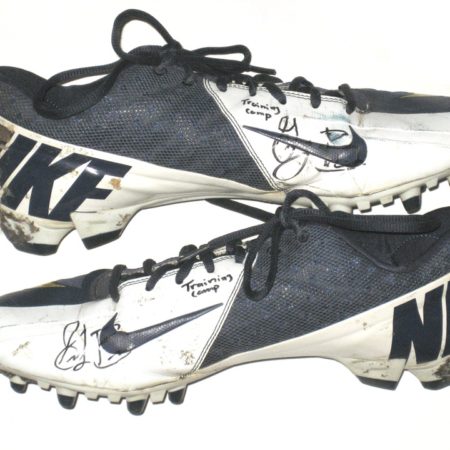 Greg Brown Rookie San Diego Chargers 2013 Training Camp Worn & Signed Vapor Pro Nike Cleats