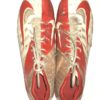 Josh Mauro Stanford Cardinal Game Worn & Signed Red & White Nike Cleats – Worn In 2014 Rose Bowl Vs Michigan State Spartans!