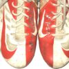 Josh Mauro Stanford Cardinal Game Worn & Signed Red & White Nike Cleats – Worn In 2014 Rose Bowl Vs Michigan State Spartans!