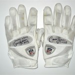 Cameron Lawrence Dallas Cowboys Rookie Game Worn & Signed White Gloves