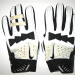 Josh Mauro Stanford Cardinal Game Worn & Signed White & Black Nike Gloves - Image 5