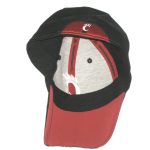 Brendon Kay Sideline Worn & Signed Official Black & Red Cincinnati Bearcats Adidas Hat - Image 6