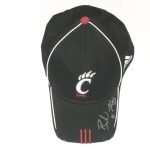 Brendon Kay Sideline Worn & Signed Official Black & Red Cincinnati Bearcats Adidas Hat - Image 2