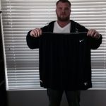 Sean Lissemore with Practice Worn Official San Diego Chargers #98 Nike Dri-Fit Shorts
