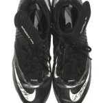 Garrett McIntyre New York Jets Game Worn & Signed Black & Silver Nike Superbad Pro Cleats