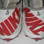 RJ Dill Rutgers Scarlet Knights Game Worn & Signed Red & White Nike Cleats - Image 7
