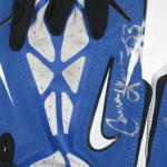 Cameron Lawrence Dallas Cowboys Game Worn & Signed White and Blue Nike Gloves - Image 4