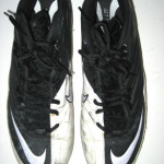 Bubba Ventrone San Francisco 49ers Game Worn & Signed Black & White Nike Cleats (Worn in 23-13 Win Over St Louis Rams on December 1st, 2013) - Image 3