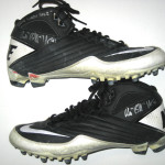 Bubba Ventrone San Francisco 49ers Game Worn & Signed Black & White Nike Cleats (Worn in 23-13 Win Over St Louis Rams on December 1st, 2013)