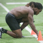 Jahleel Addae Central Michigan Chippewas NFL Pro Day Worn & Signed Black & White Adidas Adizero Cleats - Worn for 40-Yard Dash!! - Image 9