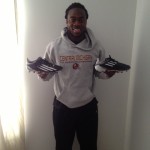 Jahleel Addae Central Michigan Chippewas NFL Pro Day Worn & Signed Black & White Adidas Adizero Cleats - Worn for 40-Yard Dash!! - Image 11