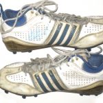 Kyle Bosworth UCLA Bruins Game Worn & Signed White, Blue & Gold Adidas Cleats