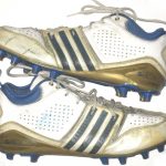 Kyle Bosworth UCLA Bruins Game Used & Signed White, Blue & Gold Adidas Cleats