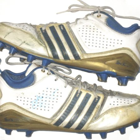Kyle Bosworth UCLA Bruins Game Used & Signed White, Blue & Gold Adidas Cleats